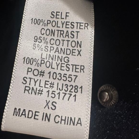 Le Lis – New York Varsity Bomber Jacket – Navy – Size XS - Picture 3 of 6